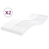 vidaXL poroloonmadratsid 2 tk, valge 90x190 cm 7 tsooni k&otilde;vadus 20 ILD