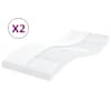 vidaXL poroloonmadratsid 2 tk, valge 90x200 cm 7 tsooni k&otilde;vadus 20 ILD