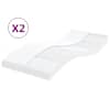 vidaXL poroloonmadratsid 2 tk valge 100x200 cm 7 tsooni k&otilde;vadus 20 ILD