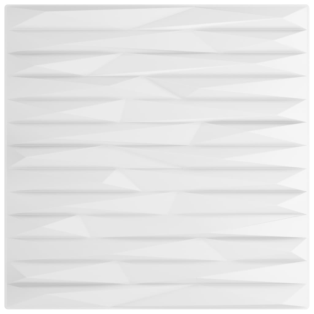 vidaXL NĂˇstÄ›nnĂ© panely 12 ks bĂ­lĂ© 50 x 50 cm xPS 3 mÂ˛ kĂˇmen