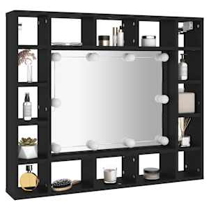 LED zrcadlová skříňka černá 91 x 15 x 76,5 cm - obrázek 5