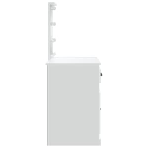 Toaletní stolek s LED osvětlením bílý 90 x 42 x 132,5 cm - obrázek 6