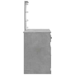 Toaletní stolek s LED osvětlením betonově šedý 90x42x132,5 cm - obrázek 6