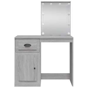Toaletní stolek s LED osvětlením šedý sonoma 90 x 42 x 132,5 cm - obrázek 5