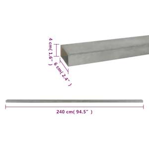 Plotové sloupky 30 ks stříbrné 240 cm ocel - obrázek 6