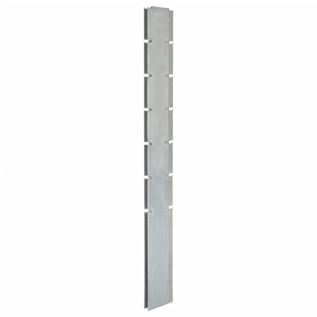 vidaXL Stâlpi de gard de grădină 30 buc. argintiu 180 cm oțel
