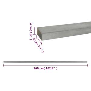 Plotové sloupky 40 ks stříbrné 260 cm ocel - obrázek 6