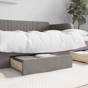 Zásuvky pod postel 2 ks taupe kompozitní dřevo a textil - obrázek 1