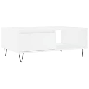 vidaXL kohvilaud, valge, 90 x 60 x 35 cm, tehispuit