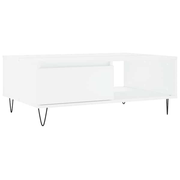 vidaXL kohvilaud, valge, 90 x 60 x 35 cm, tehispuit