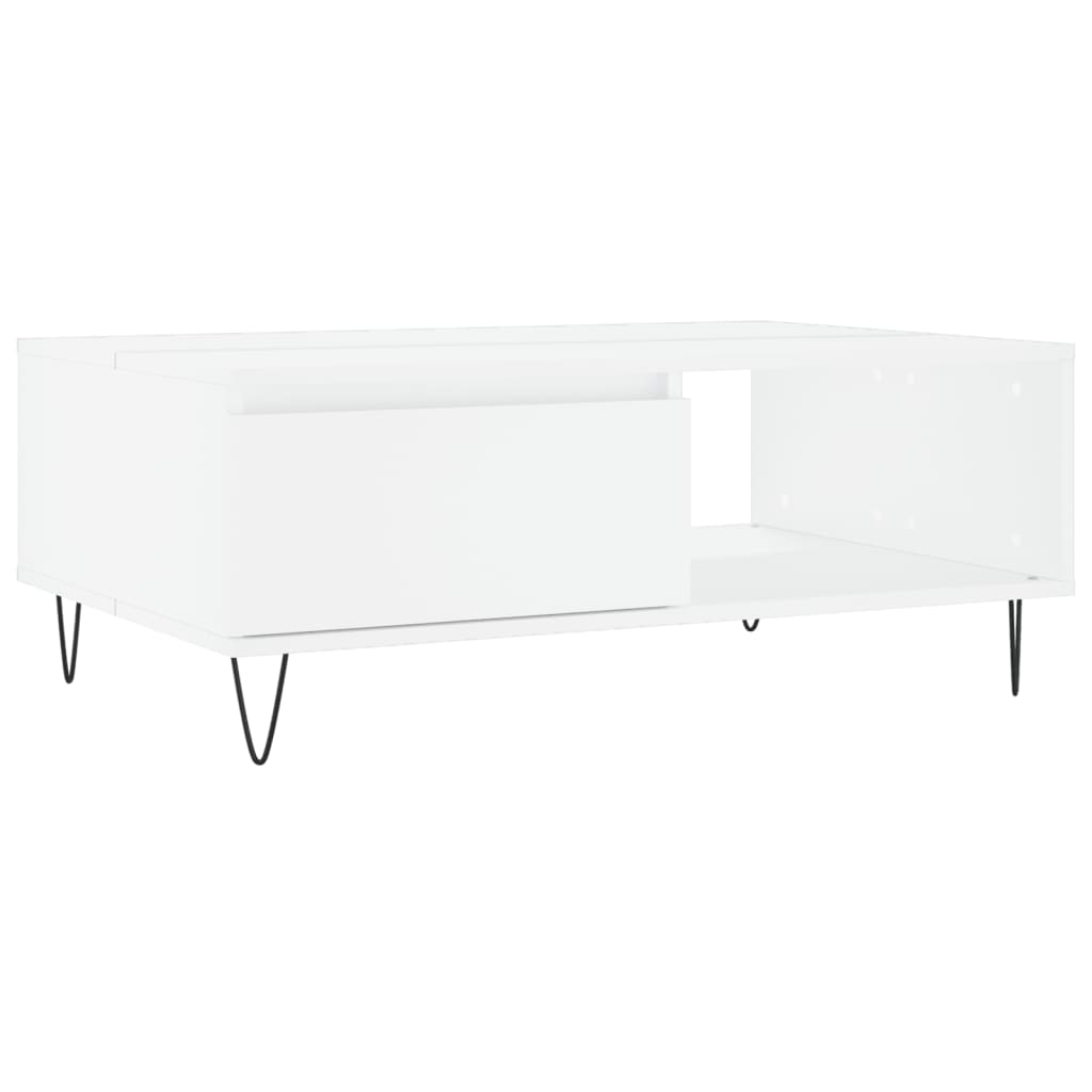 vidaXL Konferenční stolek bílý 90 x 60 x 35 cm kompozitní dřevo