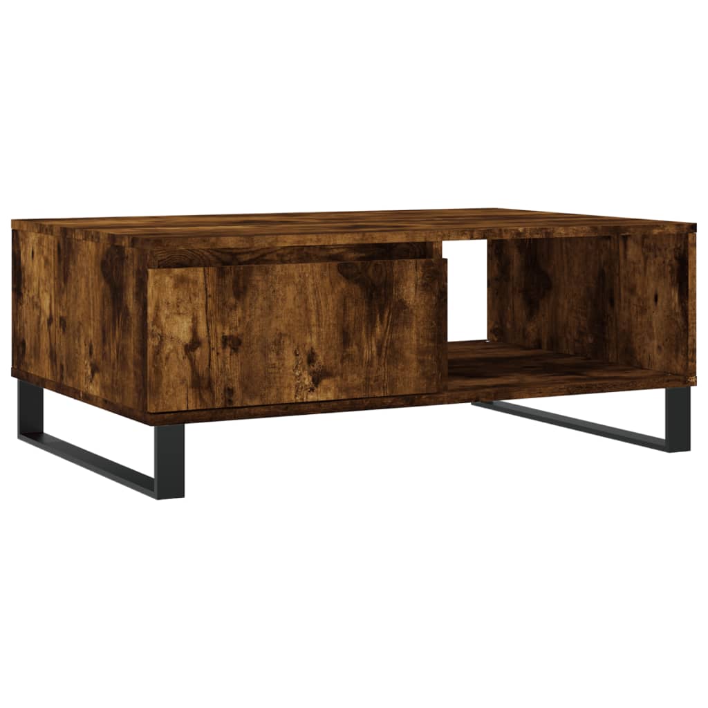 vidaXL Konferenční stolek kouřový dub 90 x 60 x 35 cm kompozitní dřevo