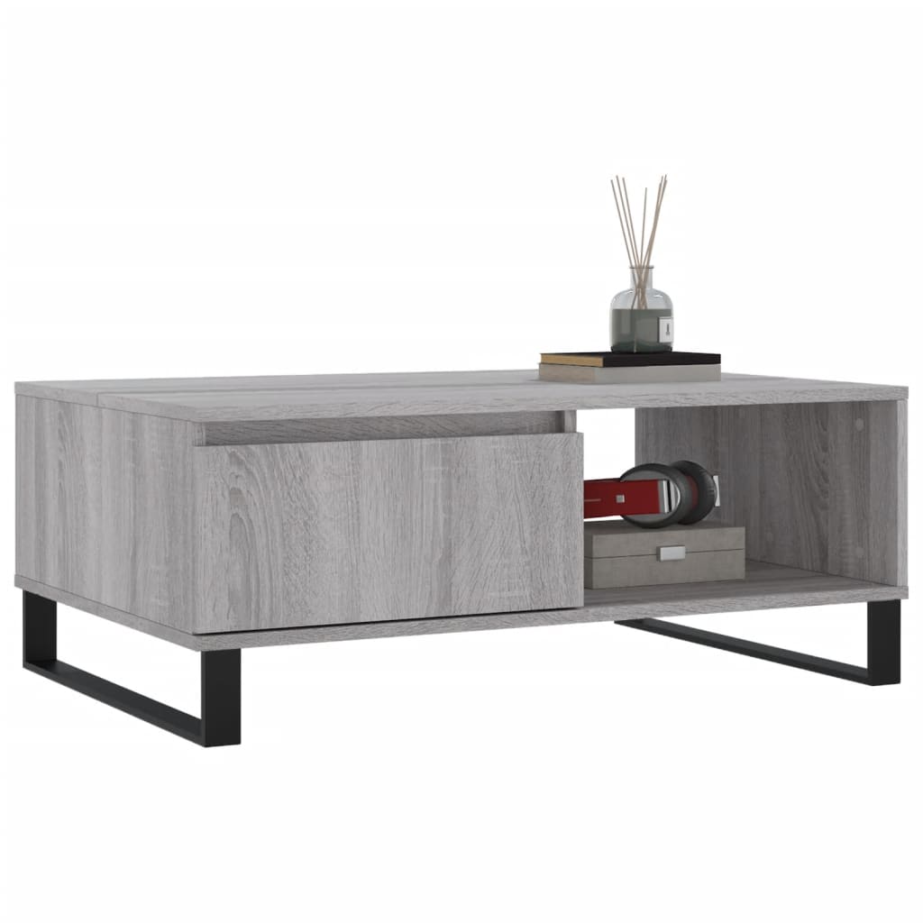 Thumbnail - vidaXL Couchtisch Grau Sonoma 90x60x35 cm Holzwerkstoff