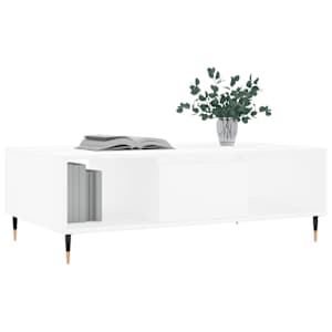 Konferenční stolek bílý 104 x 60 x 35 cm kompozitní dřevo - obrázek 3