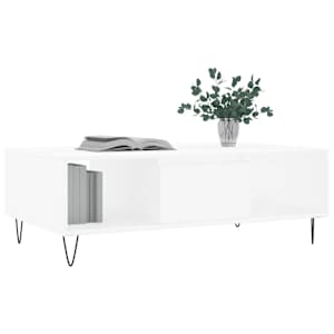Konferenční stolek bílý 104 x 60 x 35 cm kompozitní dřevo - obrázek 3