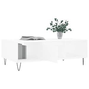Konferenční stolek bílý 104 x 60 x 35 cm kompozitní dřevo - obrázek 4