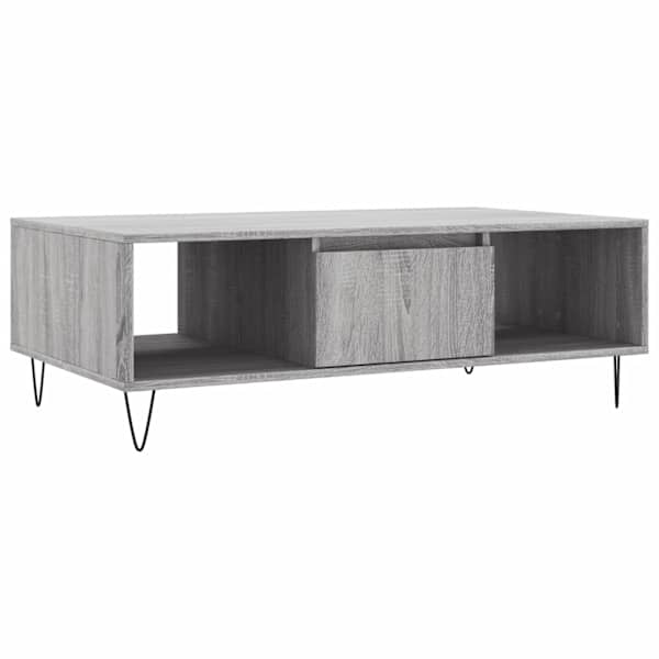 vidaXL kohvilaud, hall Sonoma tamm, 104 x 60 x 35 cm, tehispuit