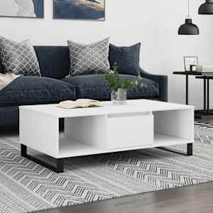 Konferenční stolek bílý 104 x 60 x 35 cm kompozitní dřevo - obrázek 1