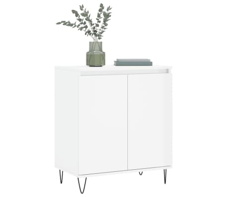 vidaXL Servantă, alb extralucios, 60x35x70 cm, lemn prelucrat