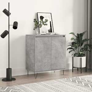 Komoda betonsko siva 60x35x70 cm inženirski les