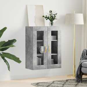 Nástěnná skříňka betonově šedá 69,5 x 34 x 90 cm - obrázek 3