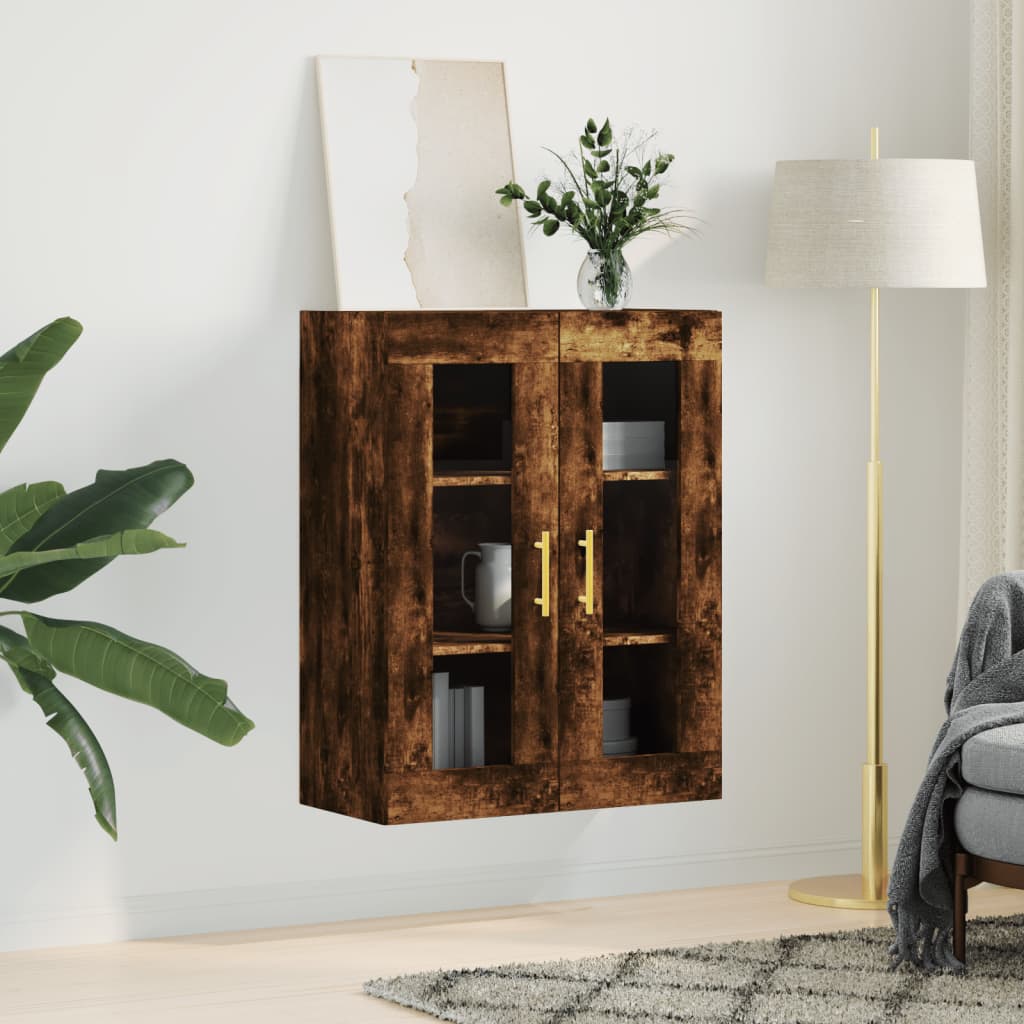 vidaXL Hangkast 69,5x34x90 cm gerookt eikenkleurig afbeelding
