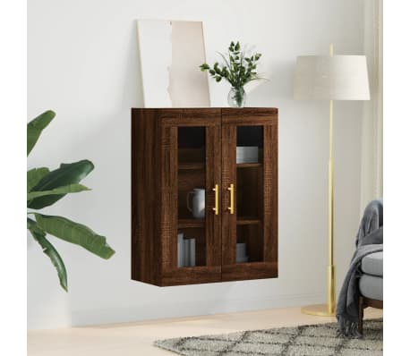 vidaXL Bovenkast 69,5x34x90 cm bruin eikenkleur