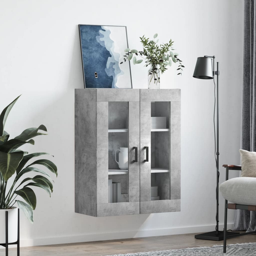 vidaXL Hangkast 69,5x34x90 cm betongrijs afbeelding
