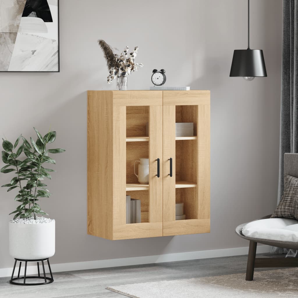 vidaXL Wandkast 69,5x34x90 cm sonoma eikenkleurig