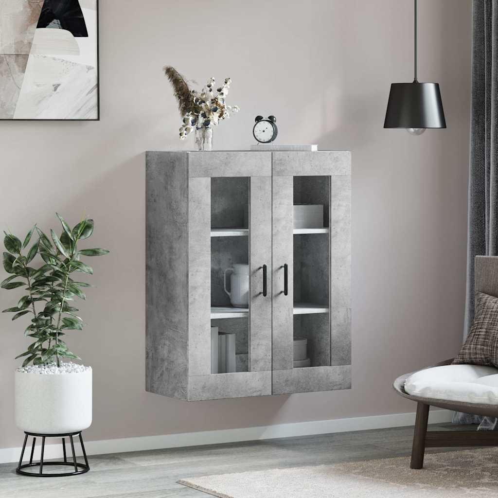 Thumbnail - vidaXL Wandschrank Betongrau 69,5x34x90 cm