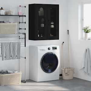 Stenska omarica črna 69,5x34x90 cm