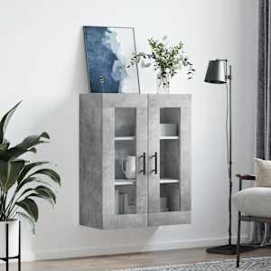 Nástěnná skříňka betonově šedá 69,5 x 34 x 90 cm - obrázek 3