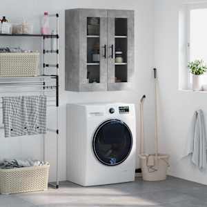 Stenska omarica betonsko siva 69,5x34x90 cm