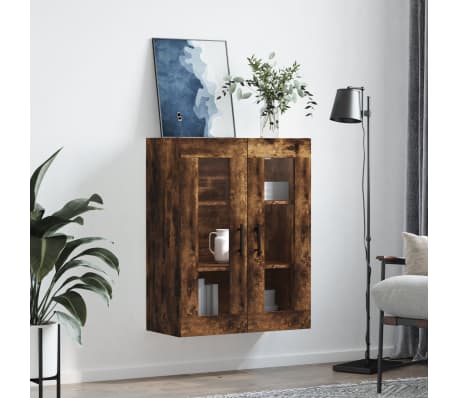 vidaXL Hangkast 69,5x34x90 cm gerookt eikenkleurig