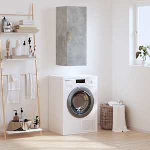 Stenska omarica betonsko siva 34,5x34x90 cm