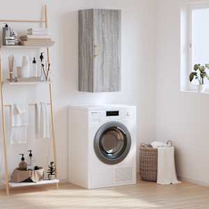 Stenska omarica siva sonoma 34,5x34x90 cm