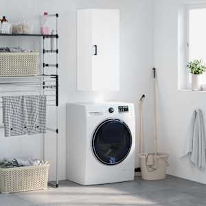 Stenska omarica bela 34,5x34x90 cm