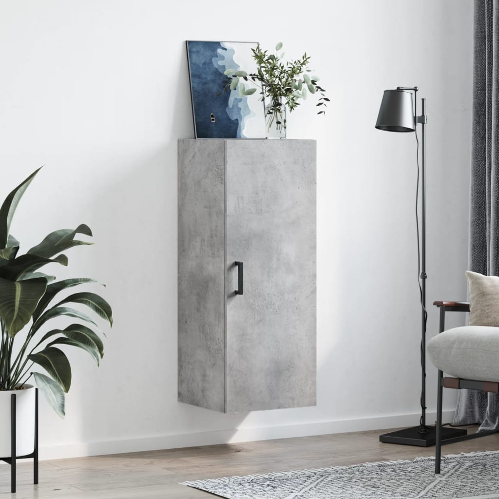 vidaXL Hangkast 34,5x34x90 cm betongrijs afbeelding