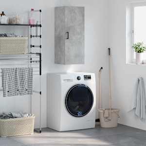 Stenska omarica betonsko siva 34,5x34x90 cm