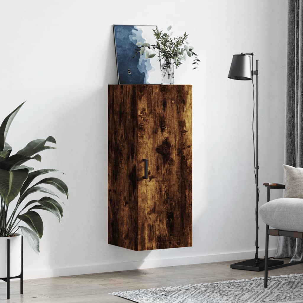 vidaXL Hangkast 34,5x34x90 cm gerookt eikenkleurig afbeelding