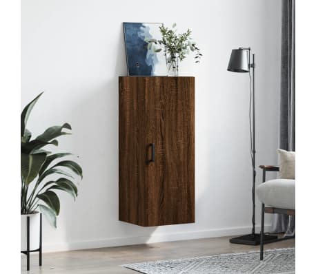 vidaXL Armoire murale ch&ecirc;ne marron 34,5x34x90 cm