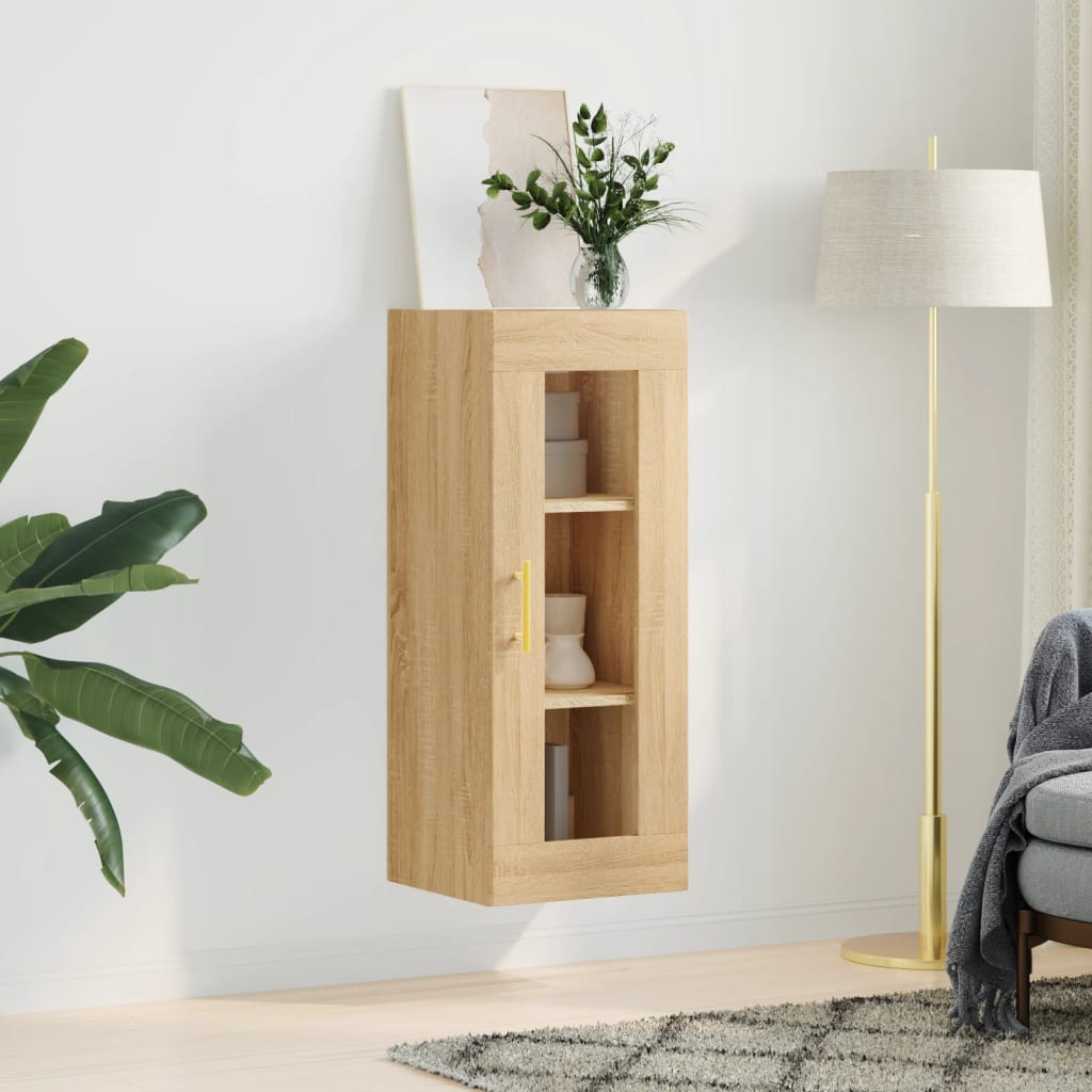 vidaXL Hangkast 34,5x34x90 cm sonoma eikenkleurig