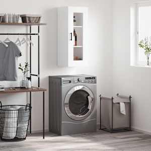 Stenska omarica bela 34,5x34x90 cm