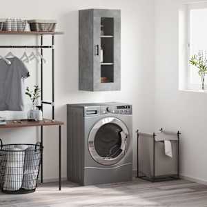 Stenska omarica betonsko siva 34,5x34x90 cm