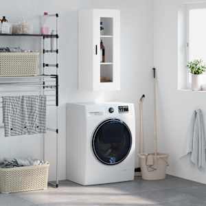 Stenska omarica bela 34,5x34x90 cm