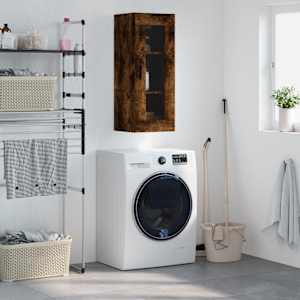 Stenska omarica dimljeni hrast 34,5x34x90 cm