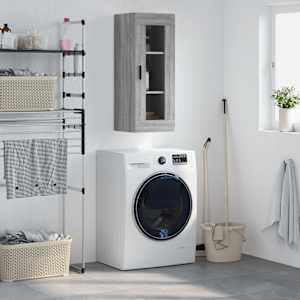 Stenska omarica siva sonoma 34,5x34x90 cm