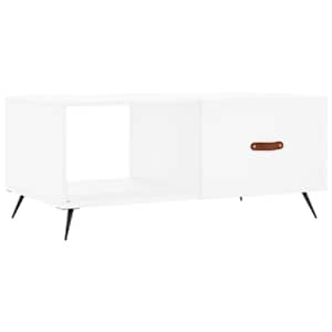 Konferenční stolek bílý 90 x 50 x 40 cm kompozitní dřevo - obrázek 2