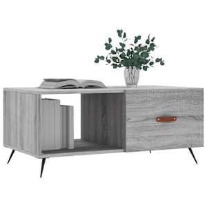 Konferenční stolek šedý sonoma 90 x 50 x 40 cm kompozitní dřevo - obrázek 3