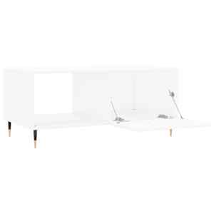 Konferenční stolek bílý 90 x 50 x 40 cm kompozitní dřevo - obrázek 6